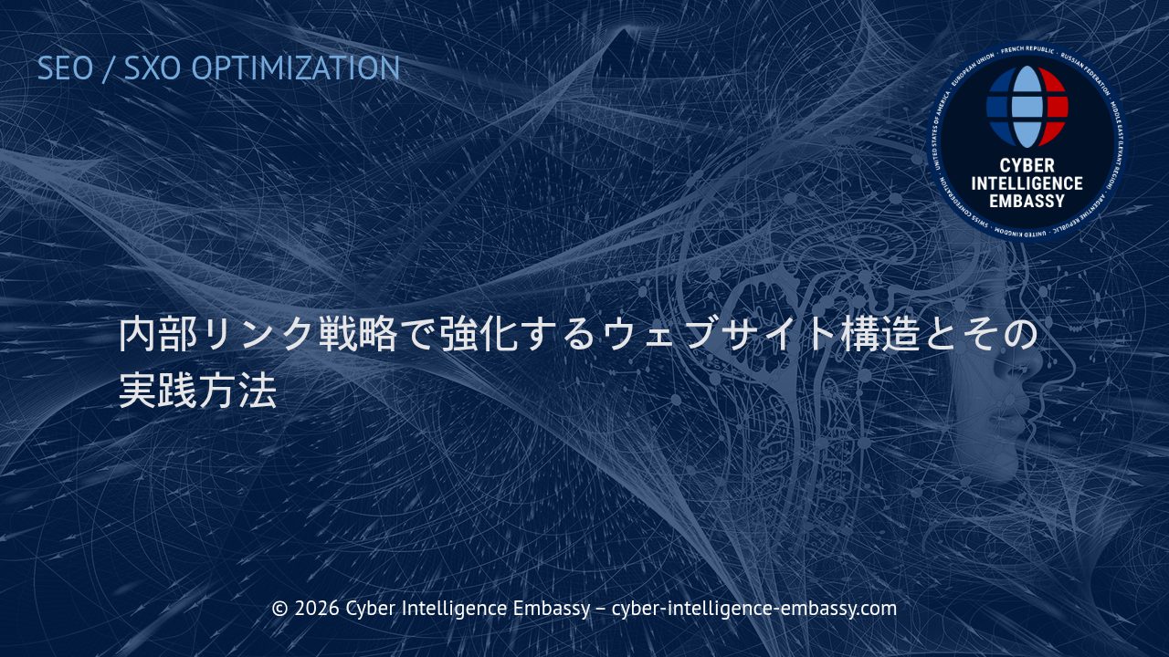 内部リンク戦略で強化するウェブサイト構造とその実践方法