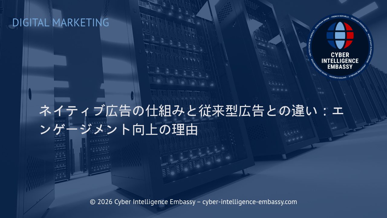 ネイティブ広告の仕組みと従来型広告との違い：エンゲージメント向上の理由