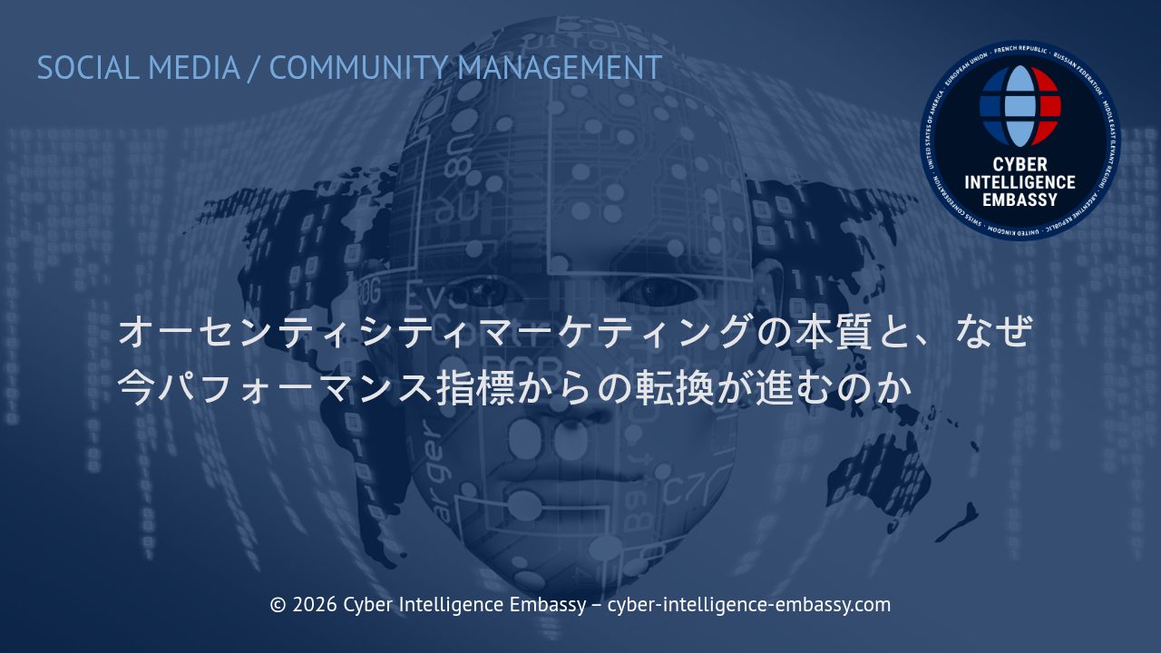 オーセンティシティマーケティングの本質と、なぜ今パフォーマンス指標からの転換が進むのか