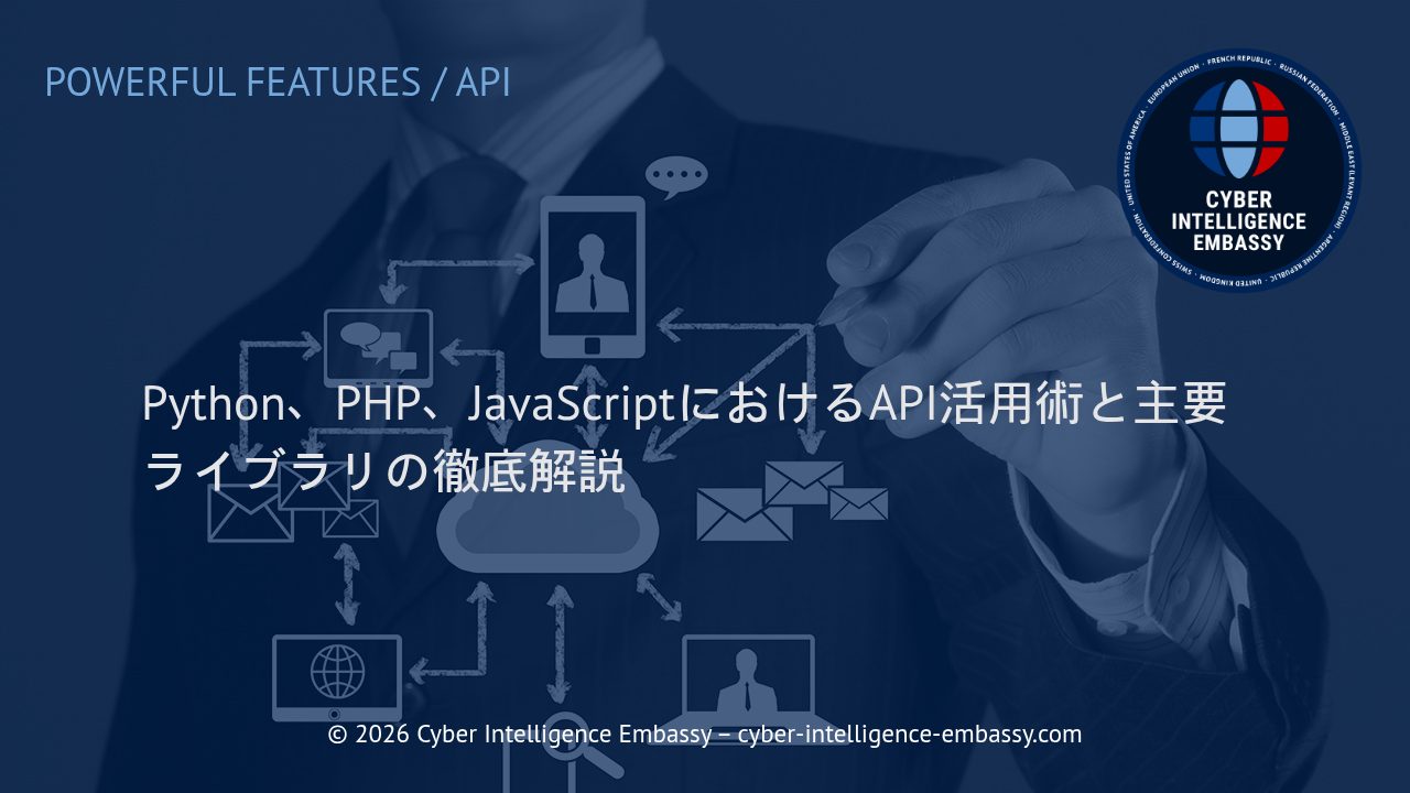 Python、PHP、JavaScriptにおけるAPI活用術と主要ライブラリの徹底解説