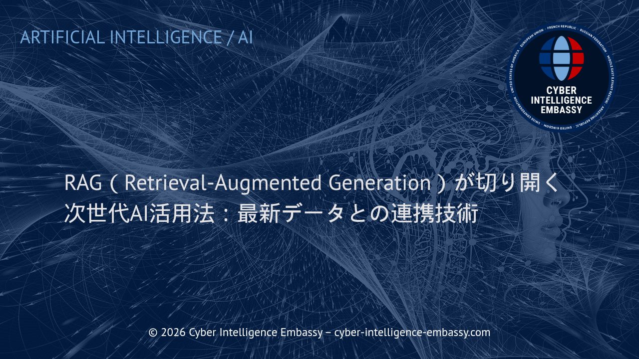RAG（Retrieval-Augmented Generation）が切り開く次世代AI活用法：最新データとの連携技術