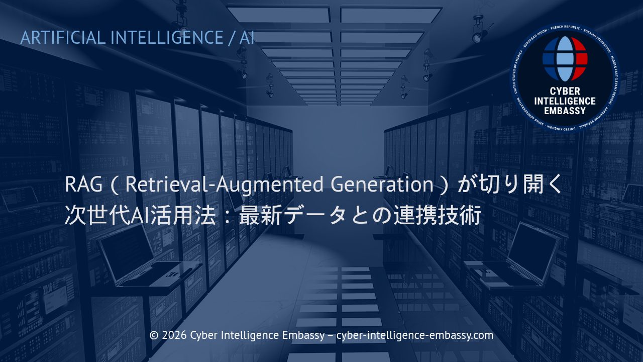 RAG（Retrieval-Augmented Generation）が切り開く次世代AI活用法：最新データとの連携技術