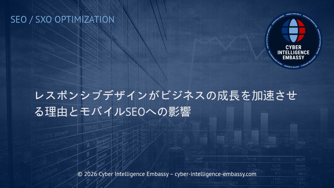 レスポンシブデザインがビジネスの成長を加速させる理由とモバイルSEOへの影響