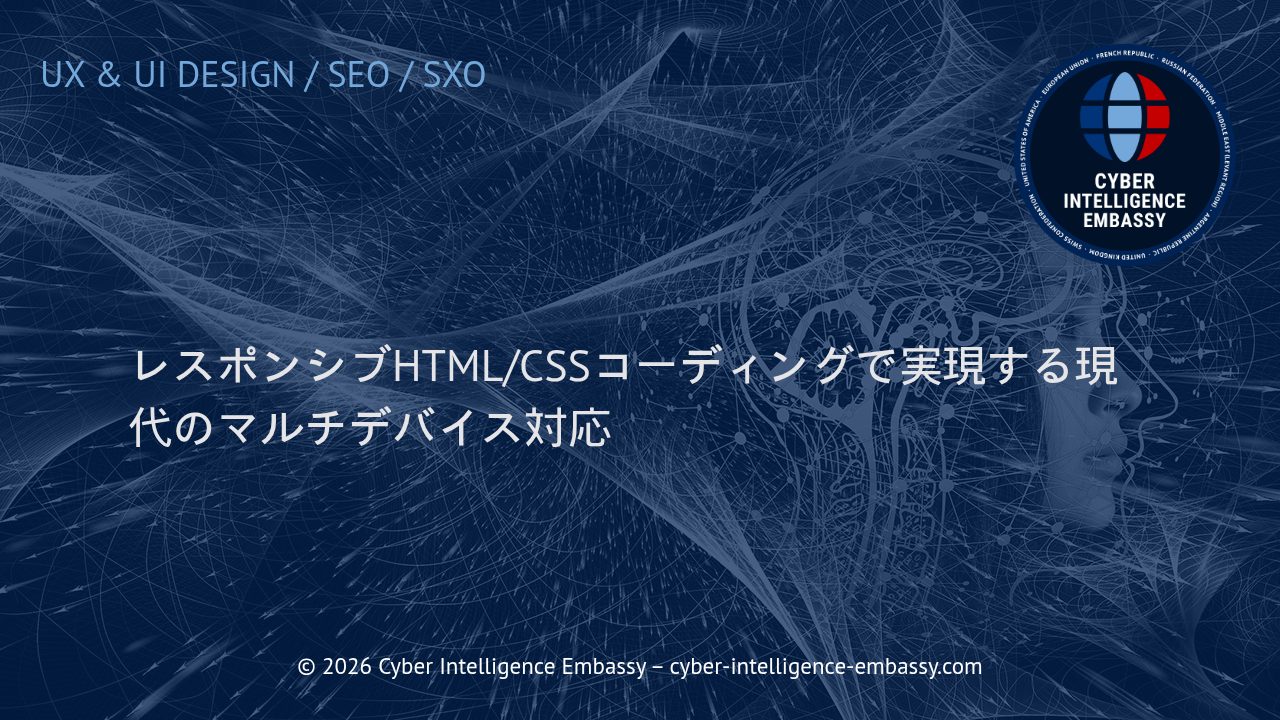 レスポンシブHTML/CSSコーディングで実現する現代のマルチデバイス対応