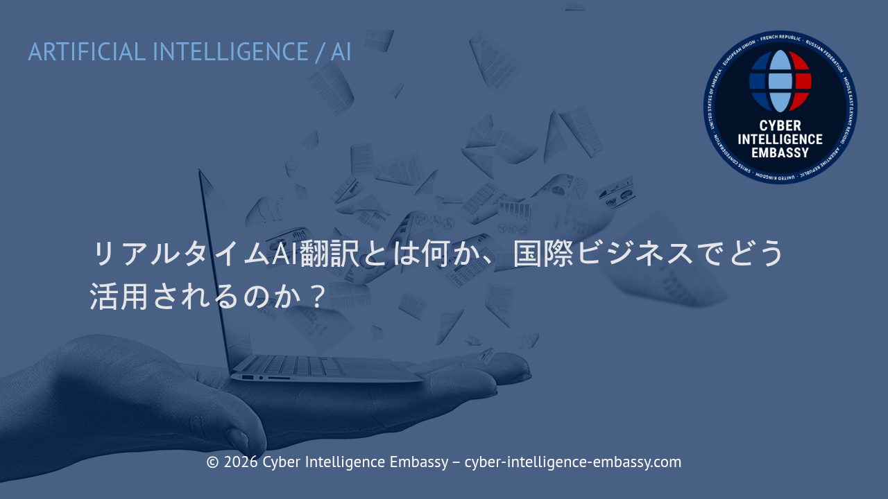 リアルタイムAI翻訳とは何か、国際ビジネスでどう活用されるのか？