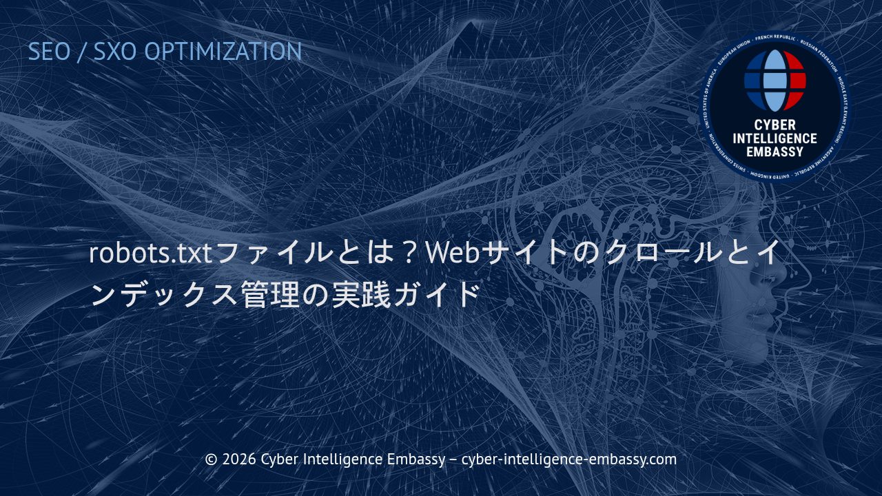 robots.txtファイルとは？Webサイトのクロールとインデックス管理の実践ガイド