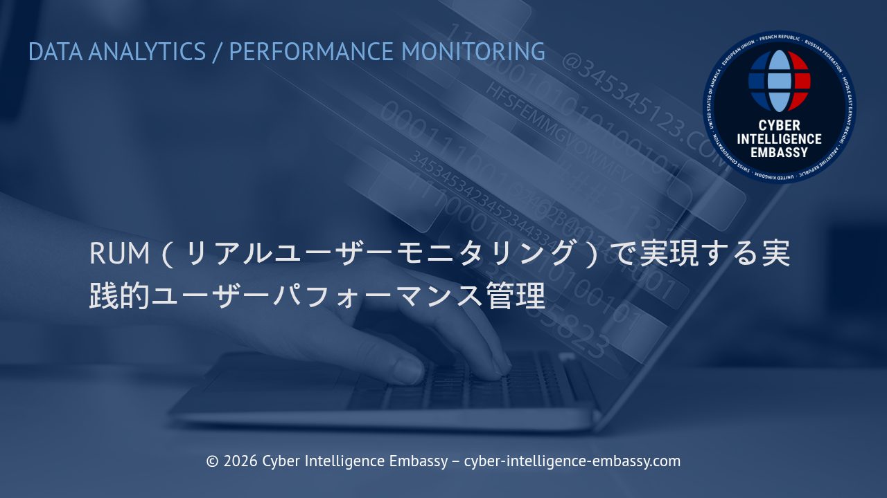 RUM（リアルユーザーモニタリング）で実現する実践的ユーザーパフォーマンス管理