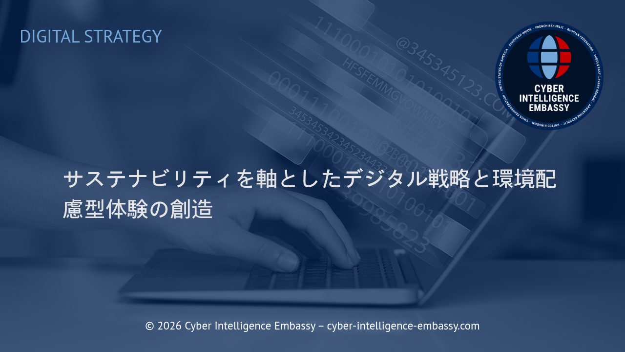 サステナビリティを軸としたデジタル戦略と環境配慮型体験の創造