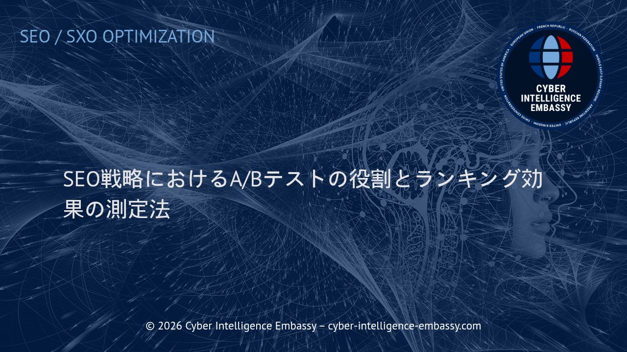 SEO戦略におけるA/Bテストの役割とランキング効果の測定法