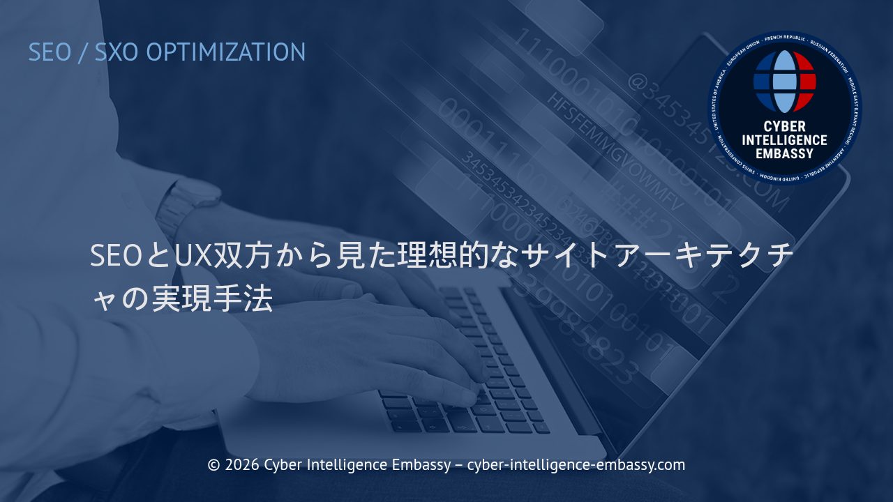 SEOとUX双方から見た理想的なサイトアーキテクチャの実現手法