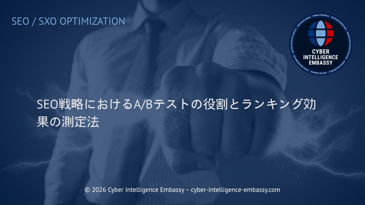SEO戦略におけるA/Bテストの役割とランキング効果の測定法