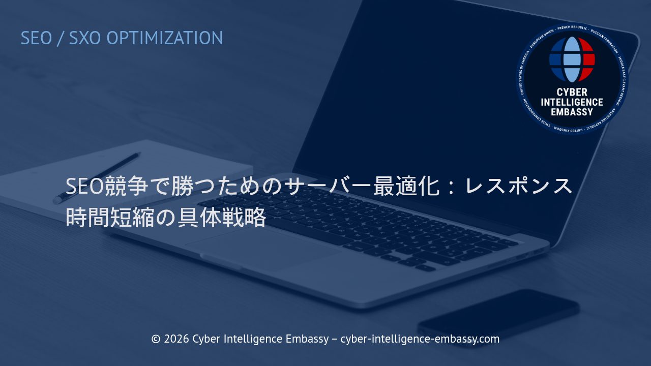 SEO競争で勝つためのサーバー最適化：レスポンス時間短縮の具体戦略