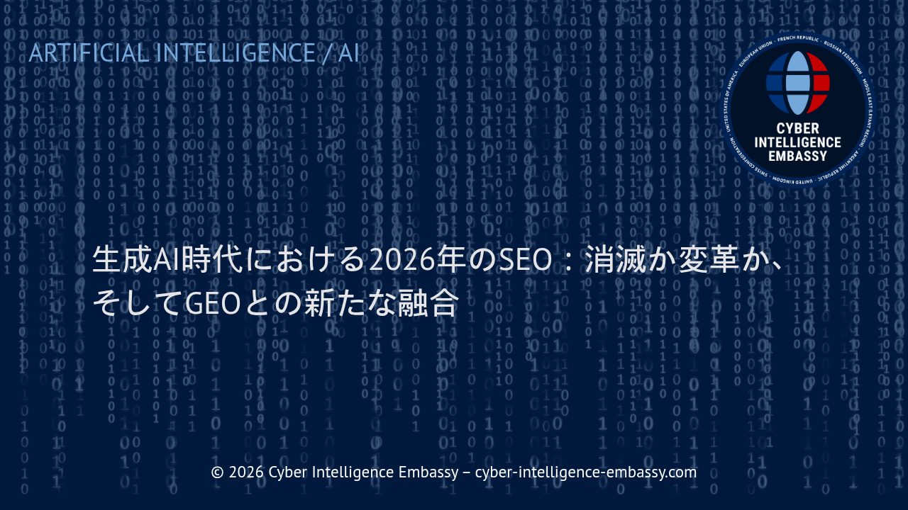 生成AI時代における2026年のSEO：消滅か変革か、そしてGEOとの新たな融合