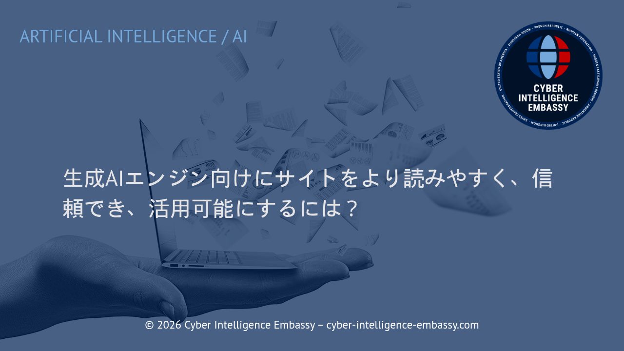生成AIエンジン向けにサイトをより読みやすく、信頼でき、活用可能にするには？