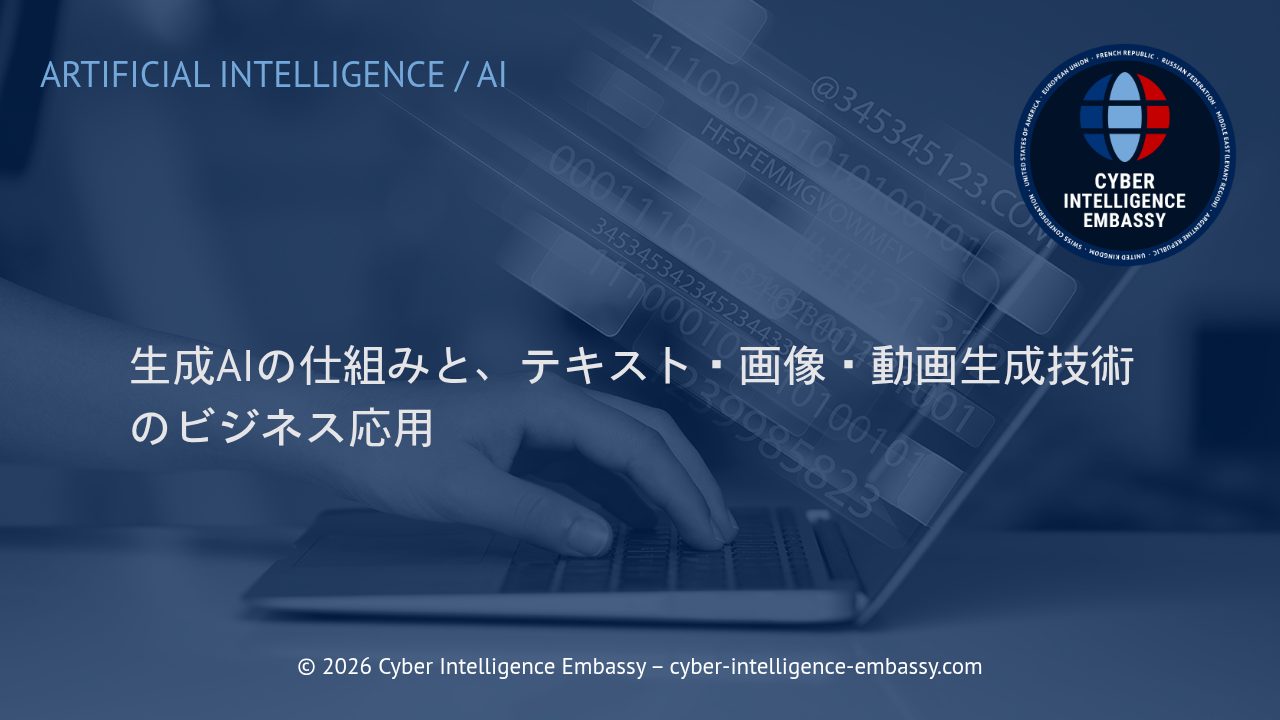 生成AIの仕組みと、テキスト・画像・動画生成技術のビジネス応用