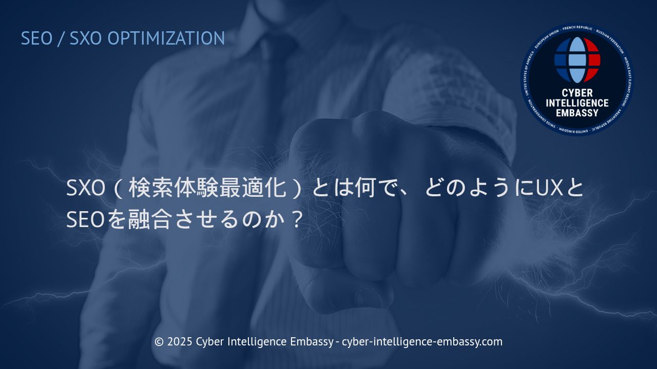 SXOで実現する検索体験最適化：UXとSEOの理想的な融合戦略