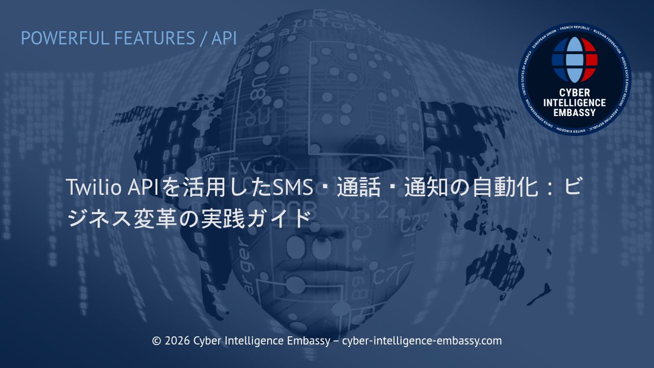 Twilio APIを活用したSMS・通話・通知の自動化：ビジネス変革の実践ガイド