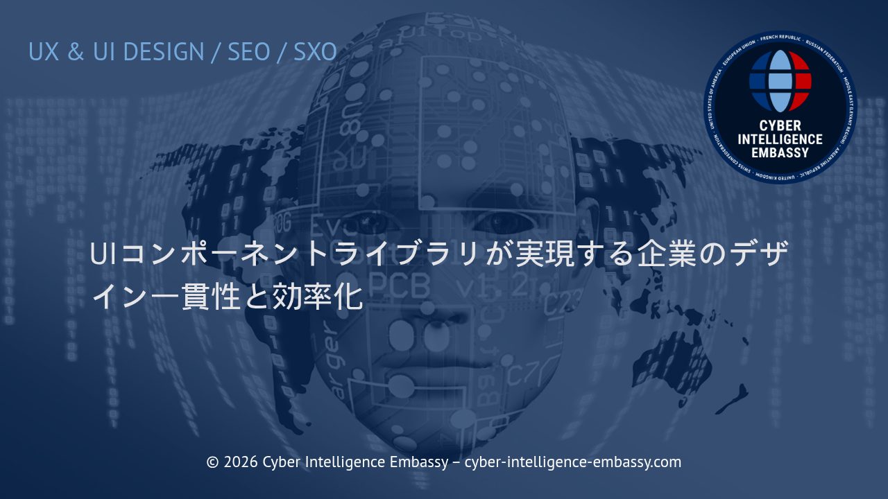UIコンポーネントライブラリが実現する企業のデザイン一貫性と効率化