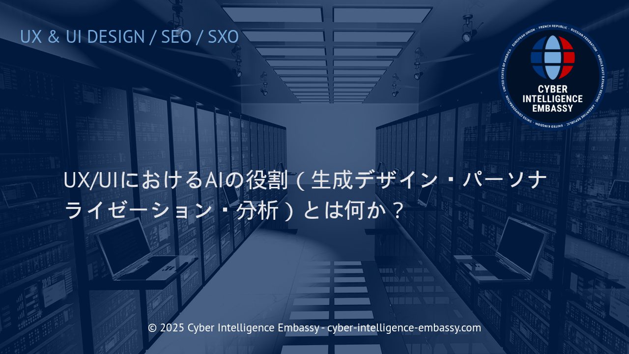 AIの力で変革するUX/UI：生成デザイン・パーソナライゼーション・分析の最前線