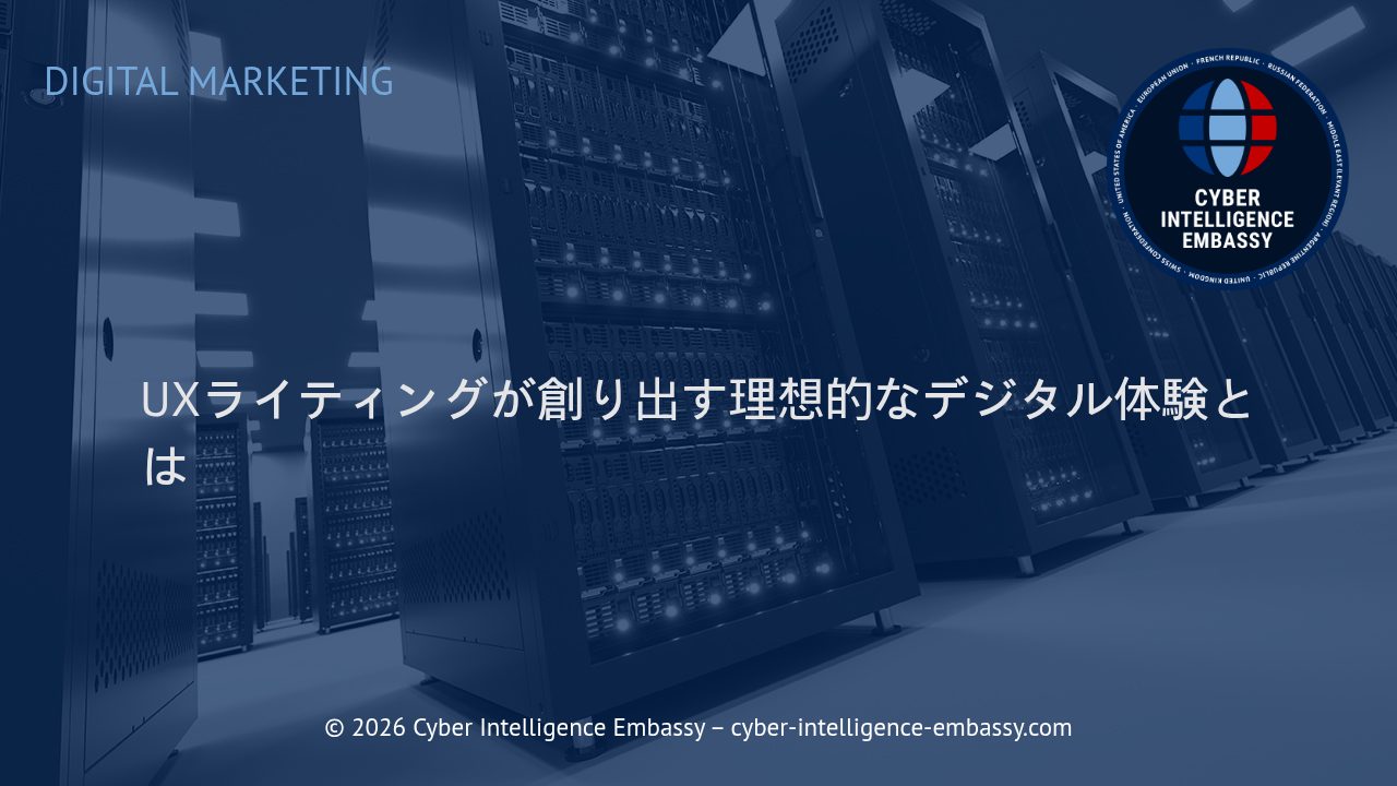 UXライティングが創り出す理想的なデジタル体験とは