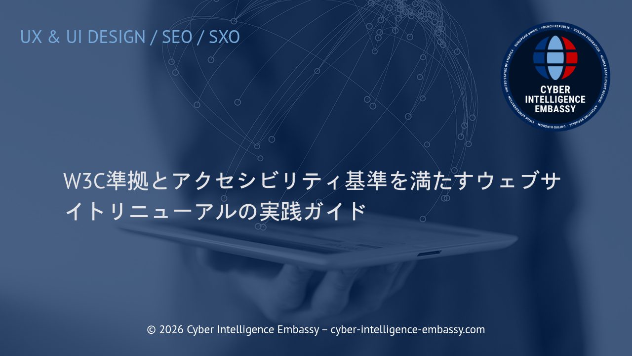 W3C準拠とアクセシビリティ基準を満たすウェブサイトリニューアルの実践ガイド