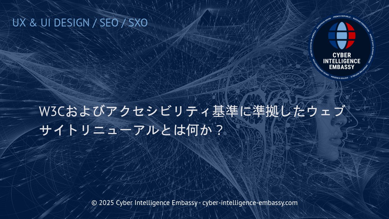 W3C準拠とアクセシビリティ基準を満たすウェブサイトリニューアルの実践ガイド
