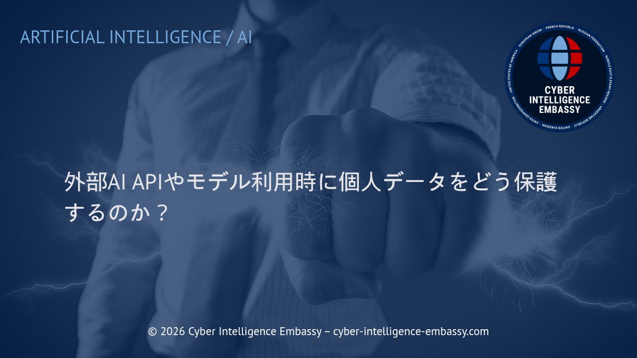 外部AI APIやモデル利用時に個人データをどう保護するのか？