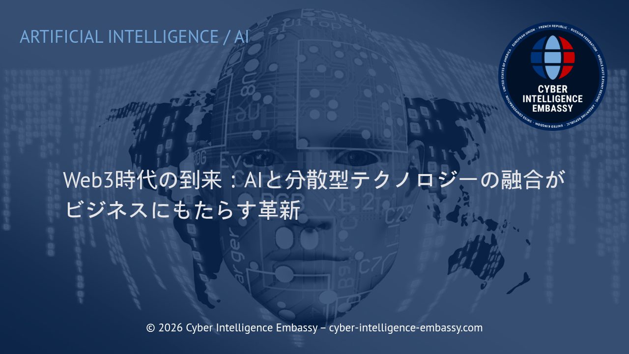 Web3時代の到来：AIと分散型テクノロジーの融合がビジネスにもたらす革新
