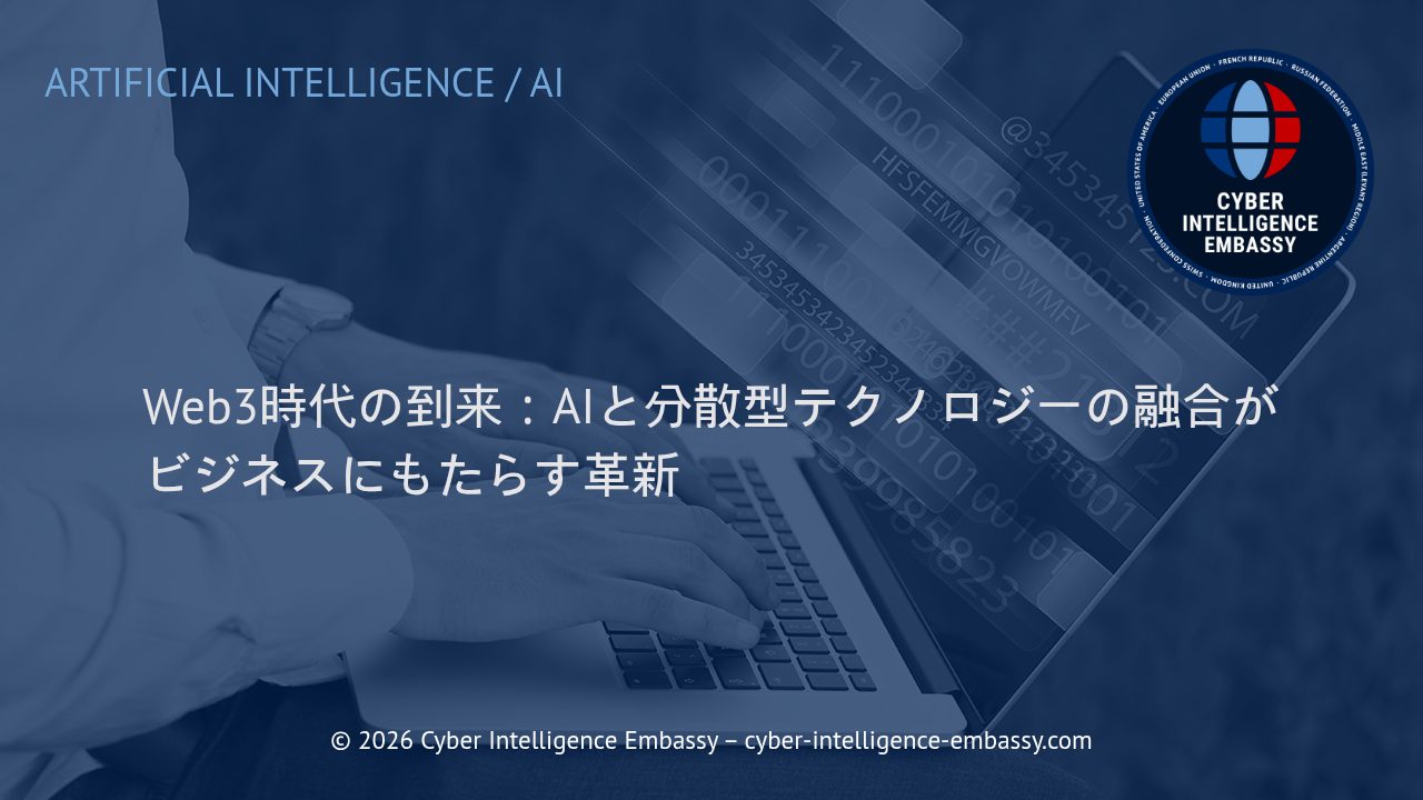 Web3時代の到来：AIと分散型テクノロジーの融合がビジネスにもたらす革新