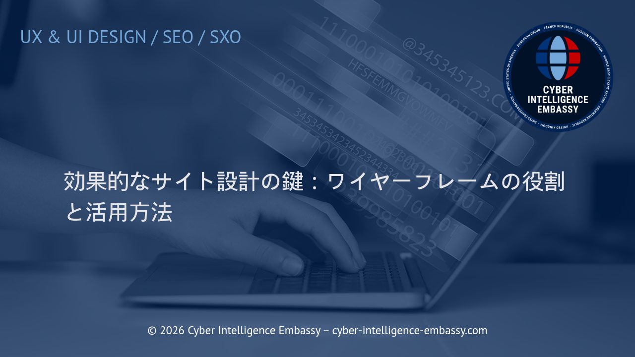 効果的なサイト設計の鍵：ワイヤーフレームの役割と活用方法