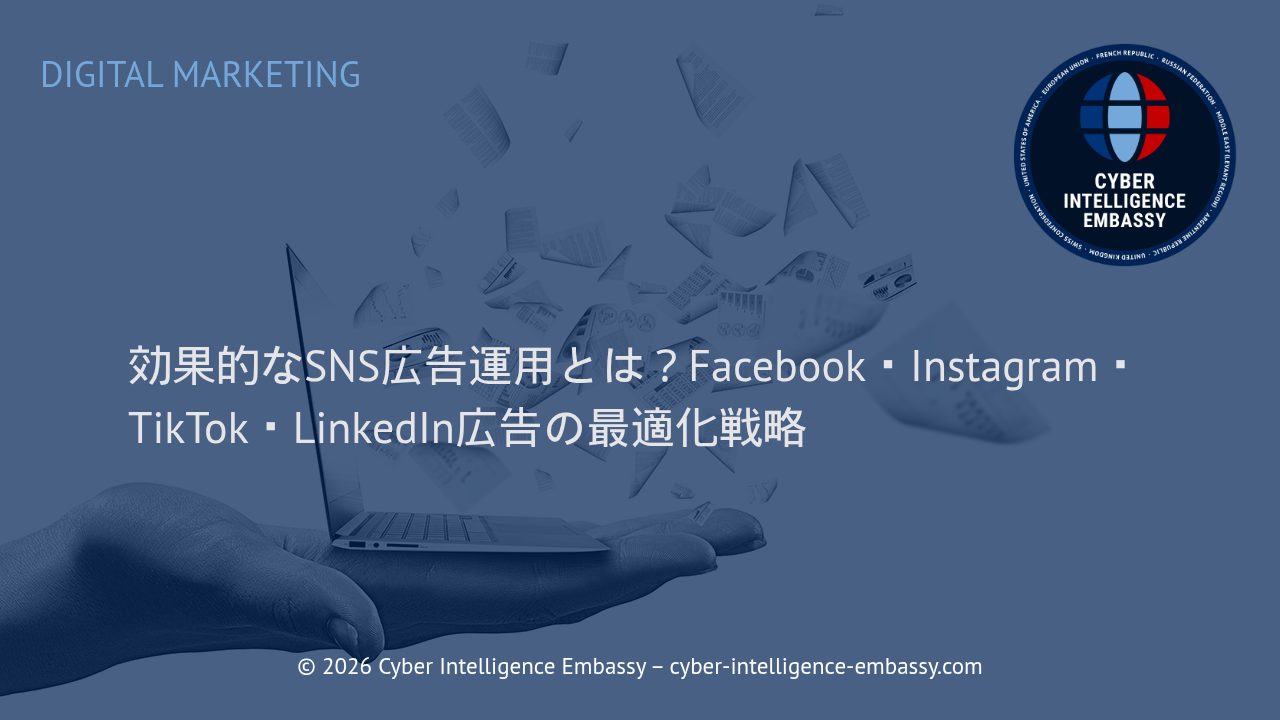 効果的なSNS広告運用とは？Facebook・Instagram・TikTok・LinkedIn広告の最適化戦略