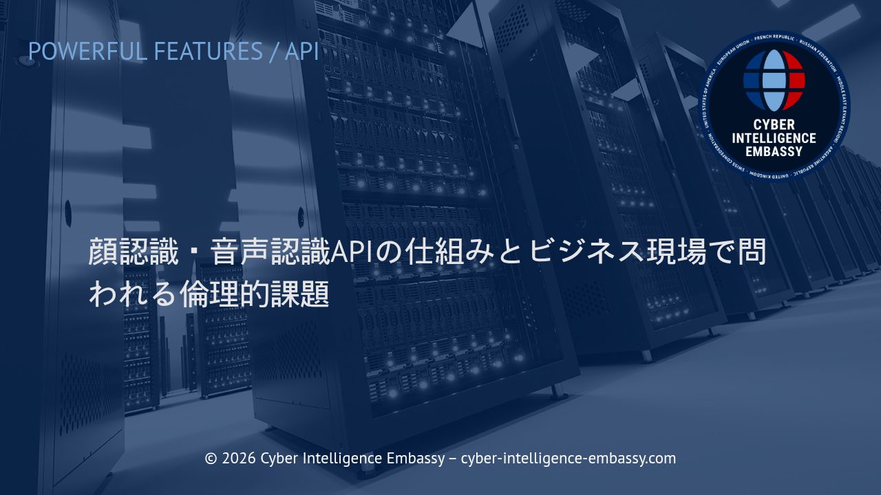 顔認識・音声認識APIの仕組みとビジネス現場で問われる倫理的課題