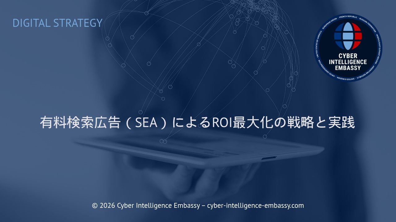 有料検索広告（SEA）によるROI最大化の戦略と実践