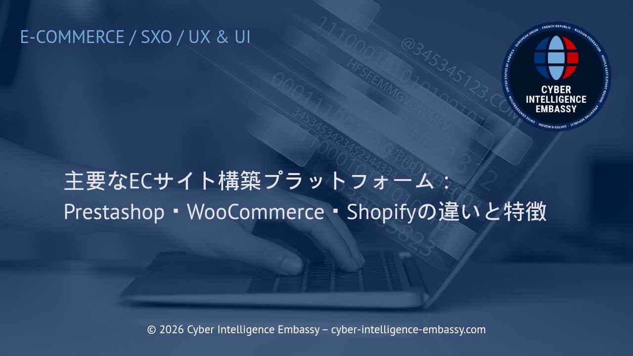 主要なECサイト構築プラットフォーム：Prestashop・WooCommerce・Shopifyの違いと特徴