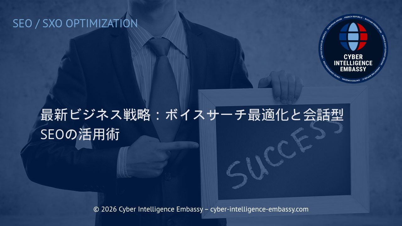 最新ビジネス戦略：ボイスサーチ最適化と会話型SEOの活用術