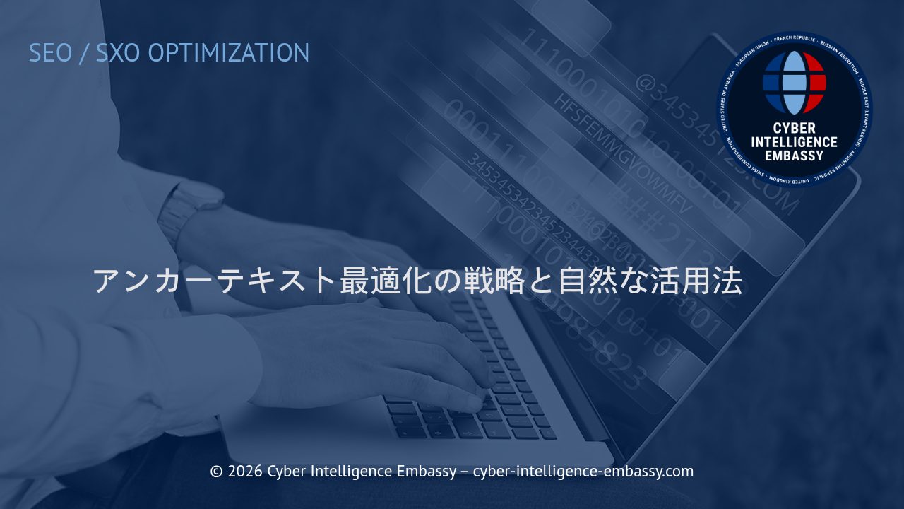 アンカーテキスト最適化の戦略と自然な活用法