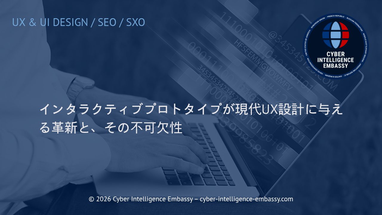 インタラクティブプロトタイプが現代UX設計に与える革新と、その不可欠性