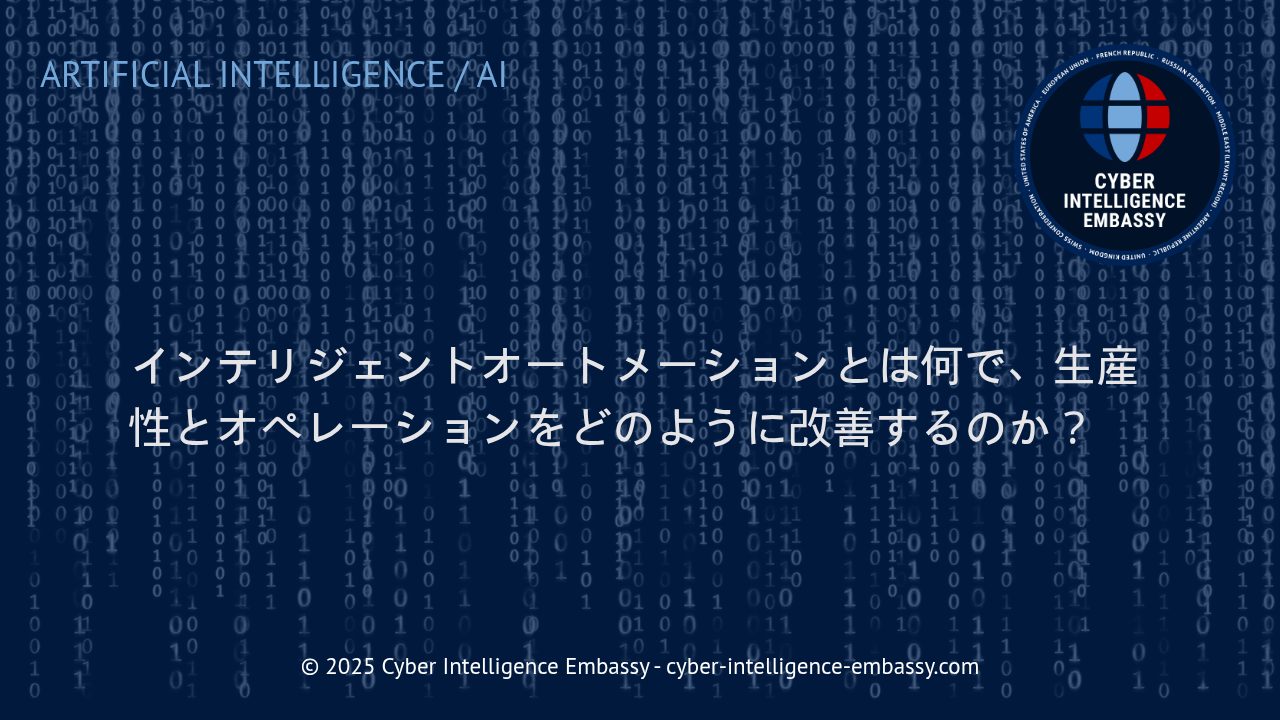 業務改革の切り札：インテリジェントオートメーションがもたらす生産性向上とオペレーション変革