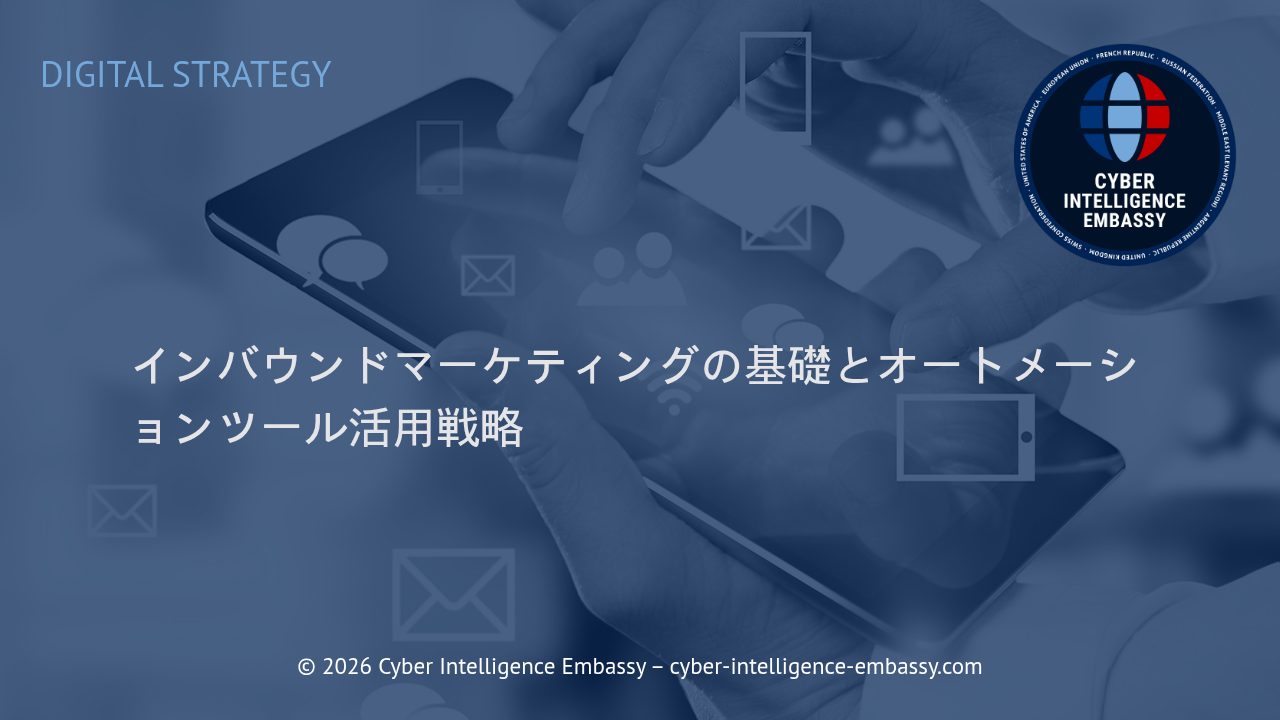 インバウンドマーケティングの基礎とオートメーションツール活用戦略