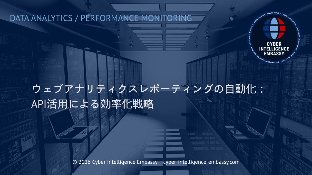 ウェブアナリティクスレポーティングの自動化：API活用による効率化戦略