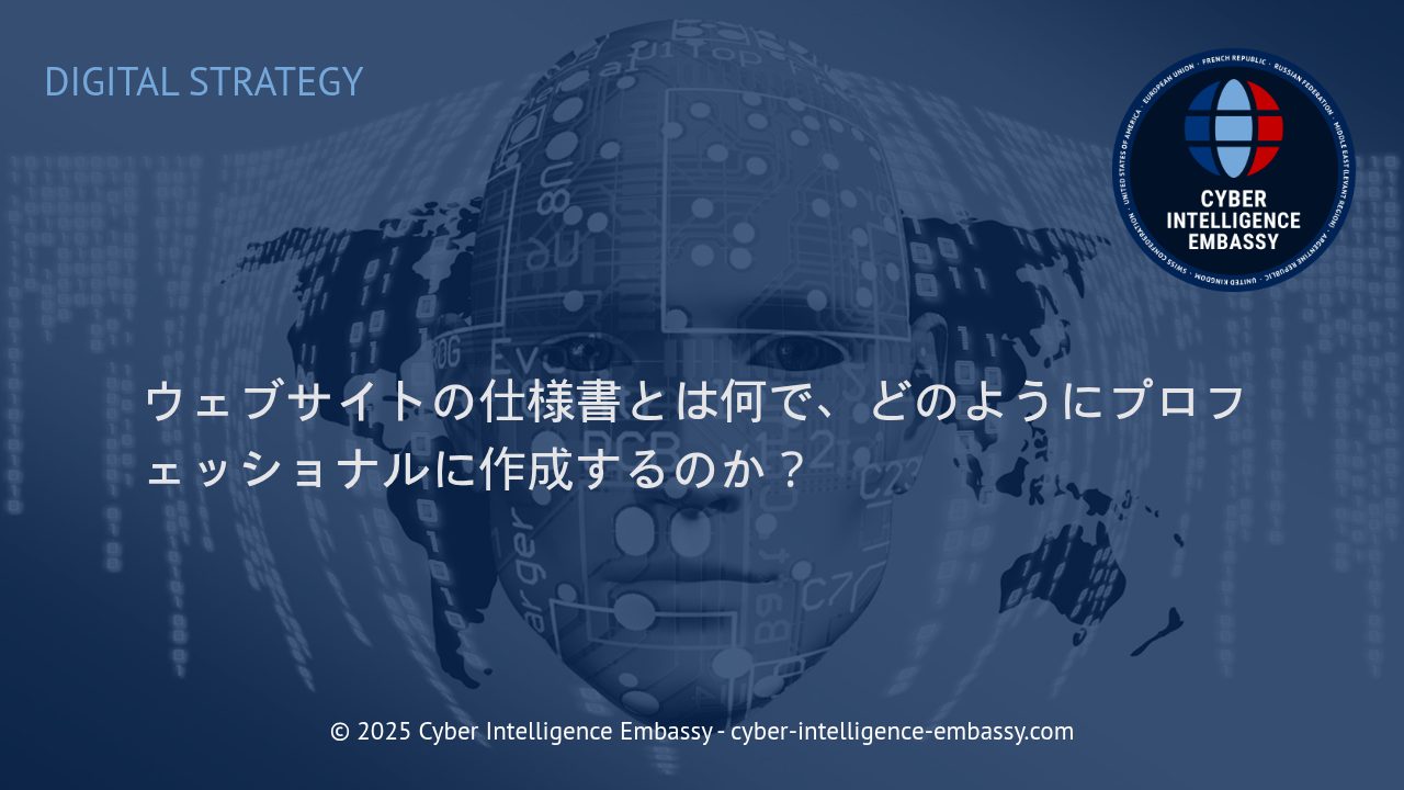 ビジネスを成功に導くウェブサイト仕様書のプロフェッショナルな作成法