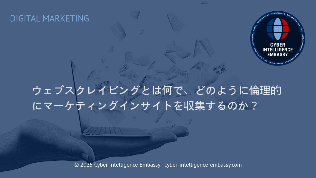 ウェブスクレイピングの基礎とビジネス活用：倫理的にマーケティングインサイトを得る道筋