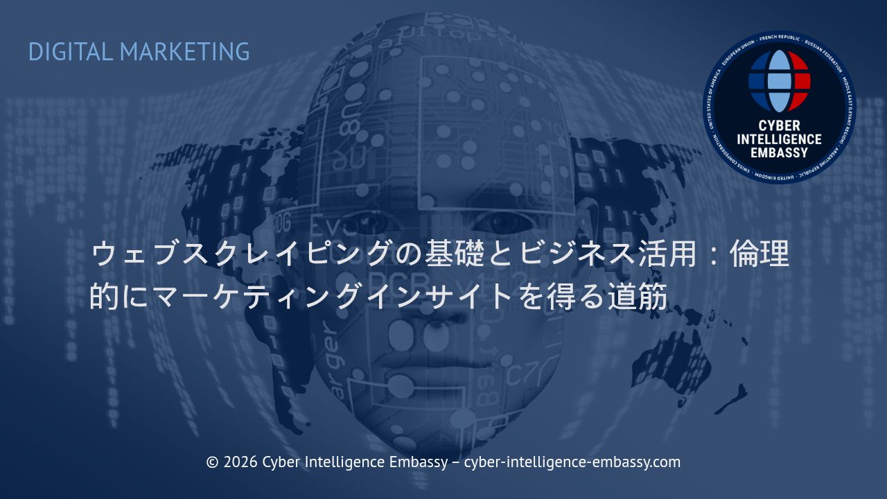 ウェブスクレイピングの基礎とビジネス活用：倫理的にマーケティングインサイトを得る道筋
