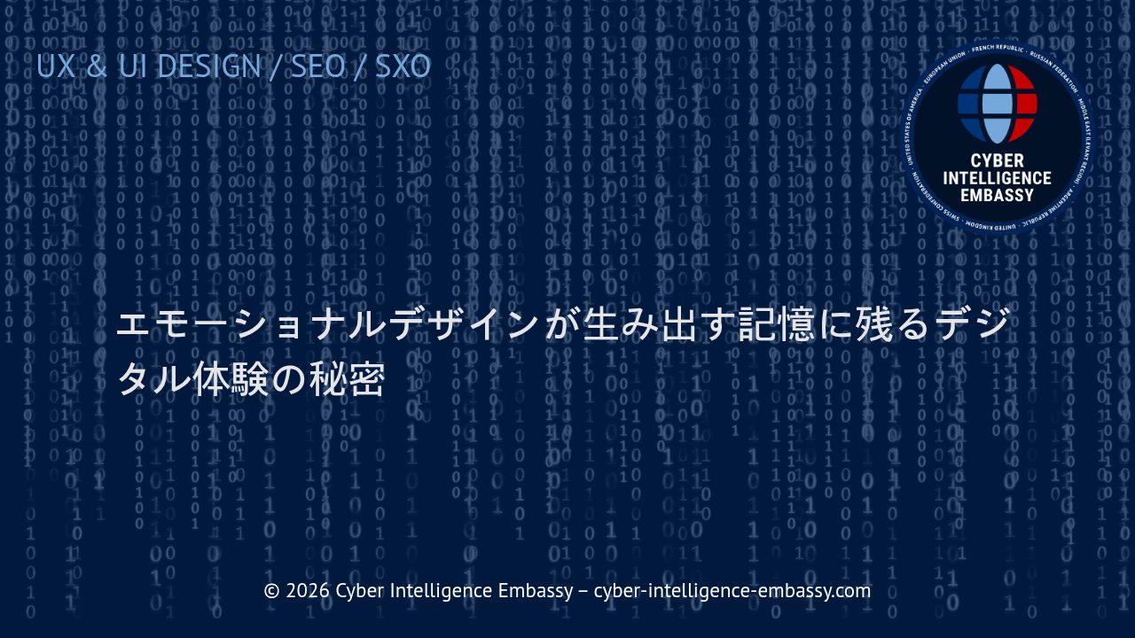 エモーショナルデザインが生み出す記憶に残るデジタル体験の秘密