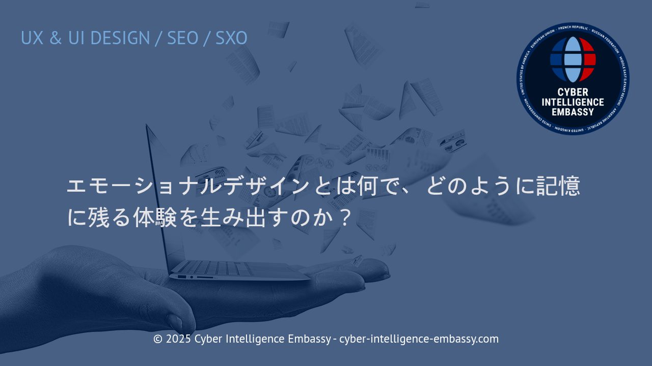 エモーショナルデザインが生み出す記憶に残るデジタル体験の秘密