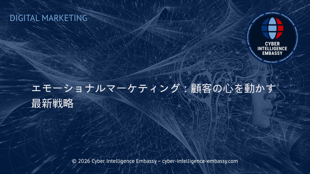 エモーショナルマーケティング：顧客の心を動かす最新戦略