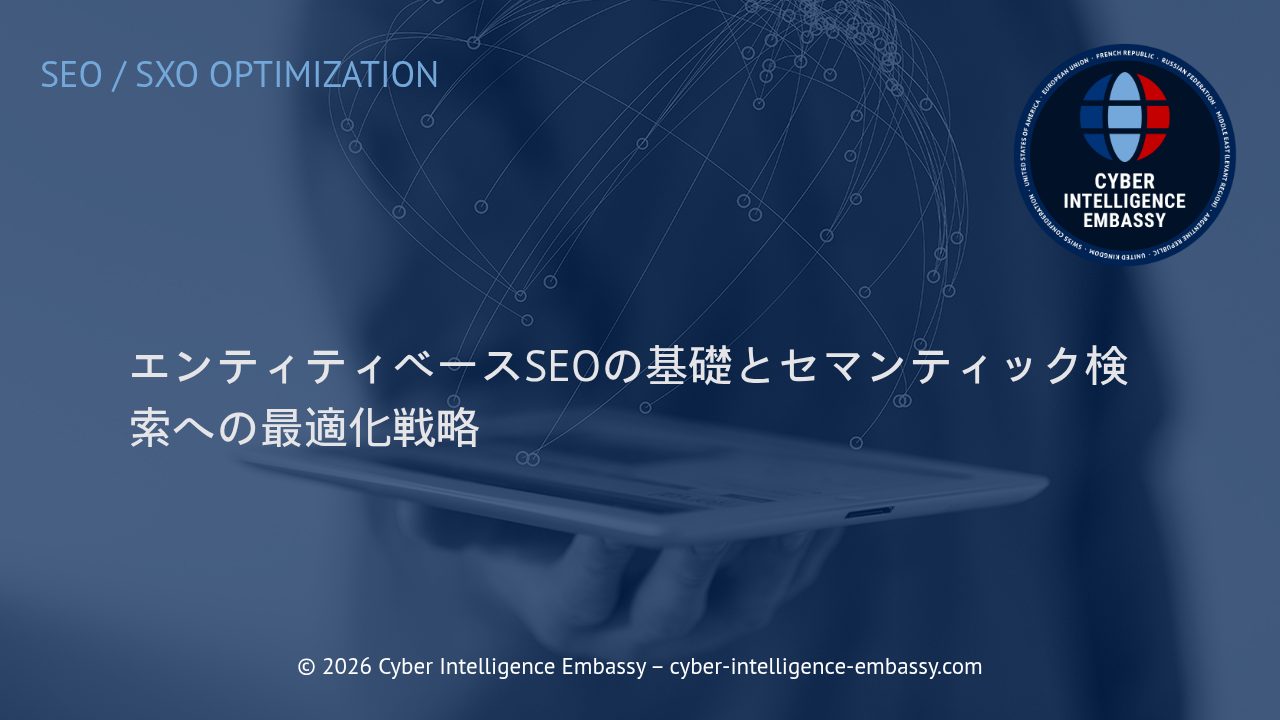 エンティティベースSEOの基礎とセマンティック検索への最適化戦略