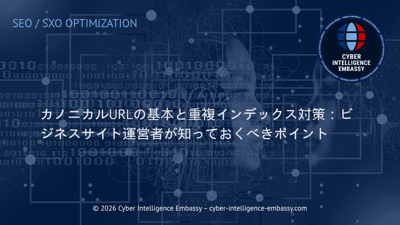 カノニカルURLの基本と重複インデックス対策：ビジネスサイト運営者が知っておくべきポイント