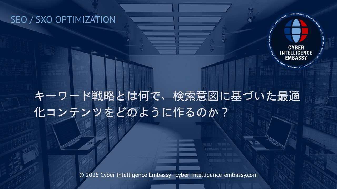 成果を生むキーワード戦略と検索意図最適化コンテンツの作り方