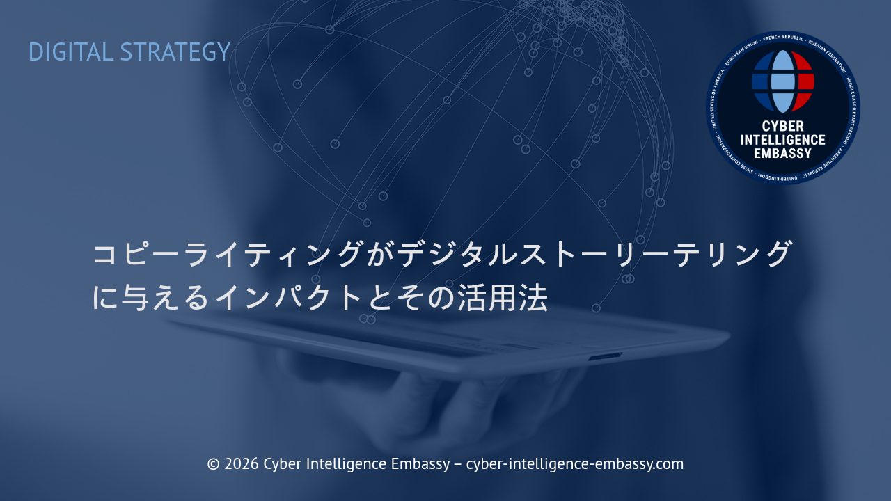 コピーライティングがデジタルストーリーテリングに与えるインパクトとその活用法